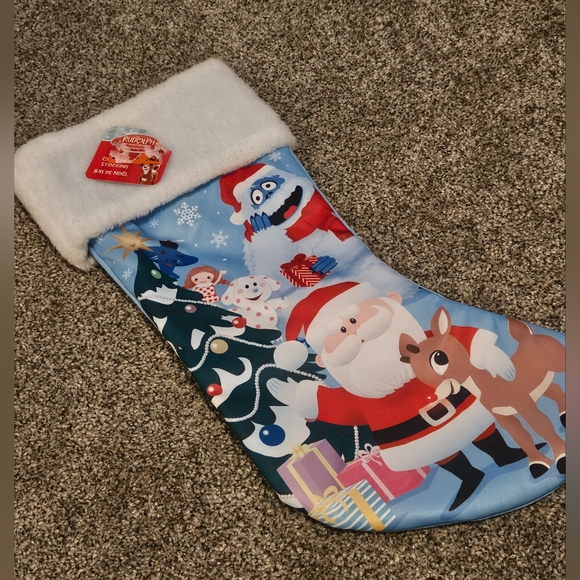 NWT Rudolph Santa Christmas Stocking  Abominal Reindeer - Picture 3 of 3